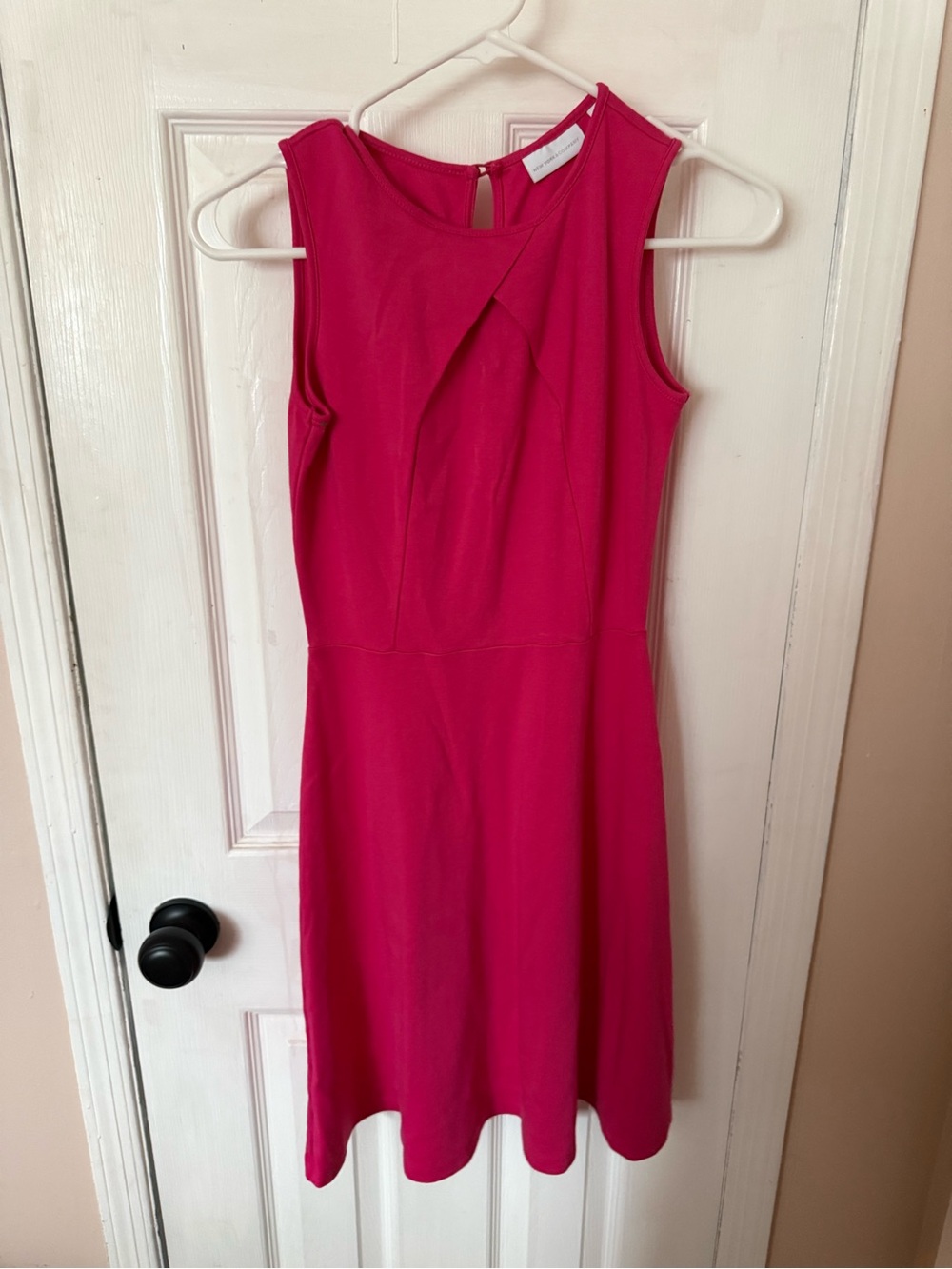 NY and Co Sleeveless Pink Sheath Dress 100% cotton XS